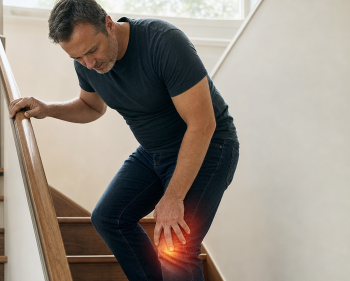 Es fängt auf der Treppe an